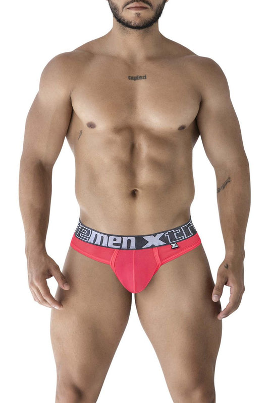 Xtremen Men's Underwear 91235 Microfiber Thongs Color Fuchsia