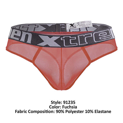 Xtremen Men's Underwear 91235 Microfiber Thongs Color Fuchsia