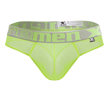 Xtremen Men's Underwear 91235 Microfiber Thongs Color Neon Green