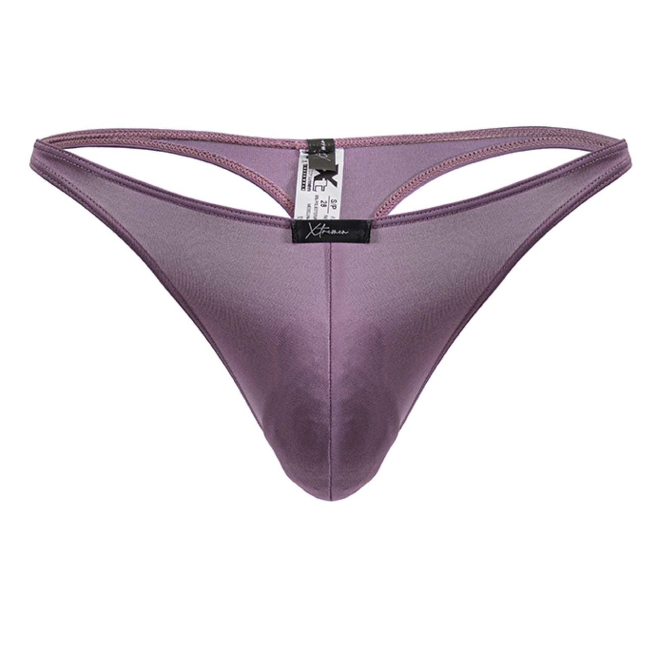 Xtremen Men's Underwear 91238 Microfiber Thongs Color Blackberry