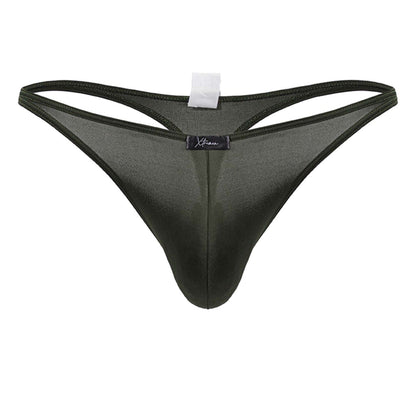 Xtremen Men's Underwear 91238 Microfiber Thongs Color Green
