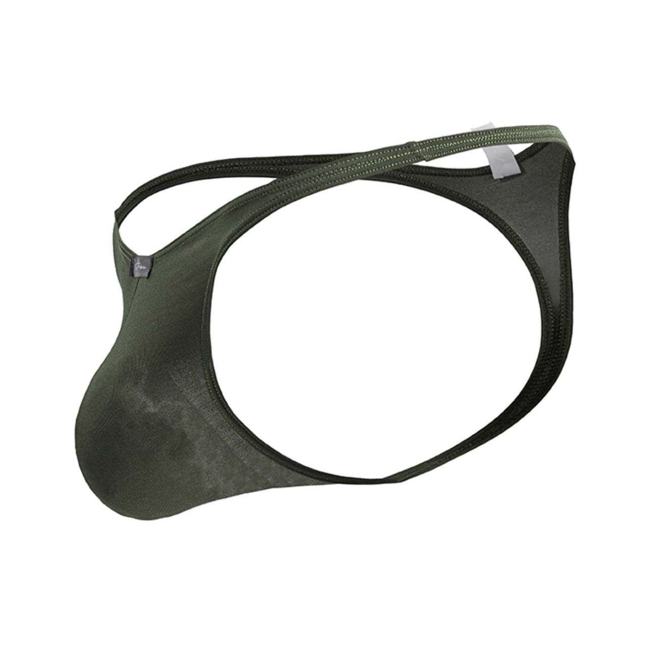 Xtremen Men's Underwear 91238 Microfiber Thongs Color Green