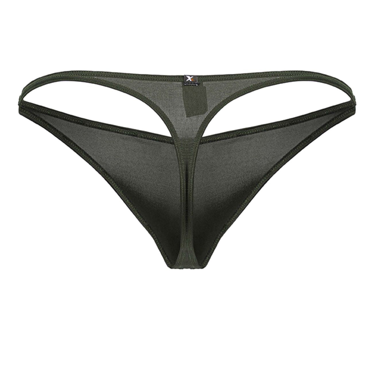 Xtremen Men's Underwear 91238 Microfiber Thongs Color Green
