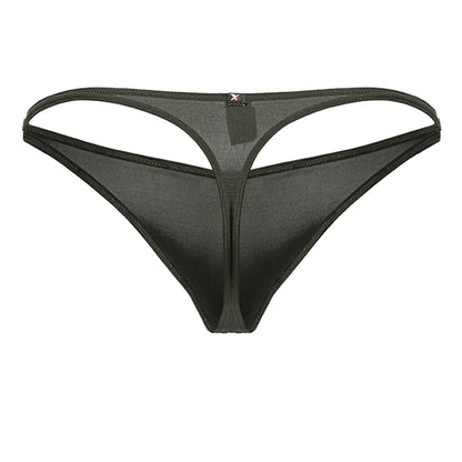 Xtremen Men's Underwear 91238 Microfiber Thongs Color Green