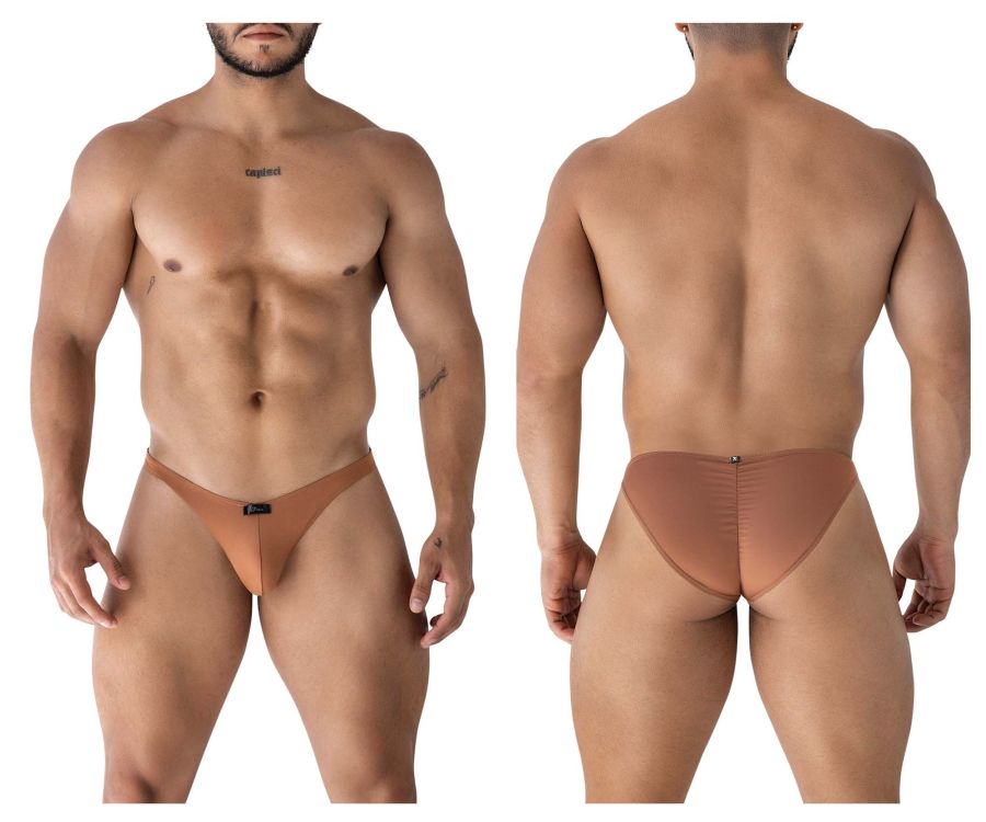 Xtremen Men's Underwear 91239 Microfiber Bikini Color Brown