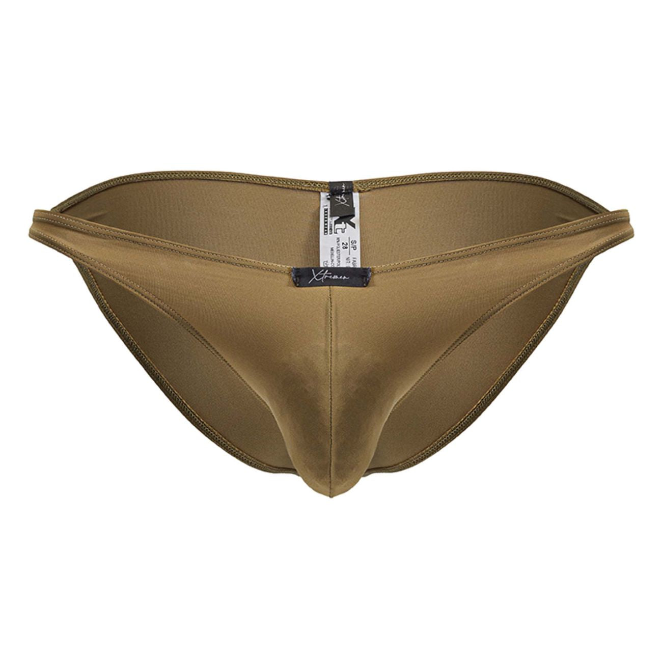 Xtremen Men's Underwear 91239 Microfiber Bikini Color Brown