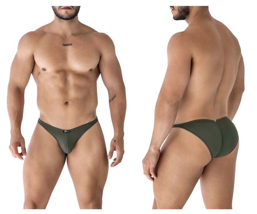 Xtremen Men's Underwear 91239 Microfiber Bikini Color Green