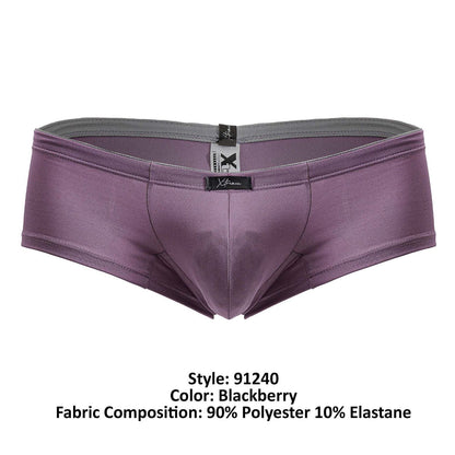 Xtremen Men's Underwear 91240 Microfiber Trunks Color Blackberry