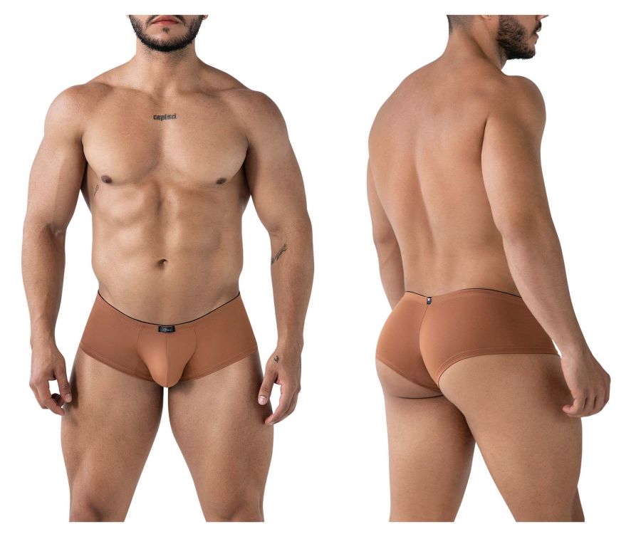 Xtremen Men's Underwear 91240 Microfiber Trunks Color Brown