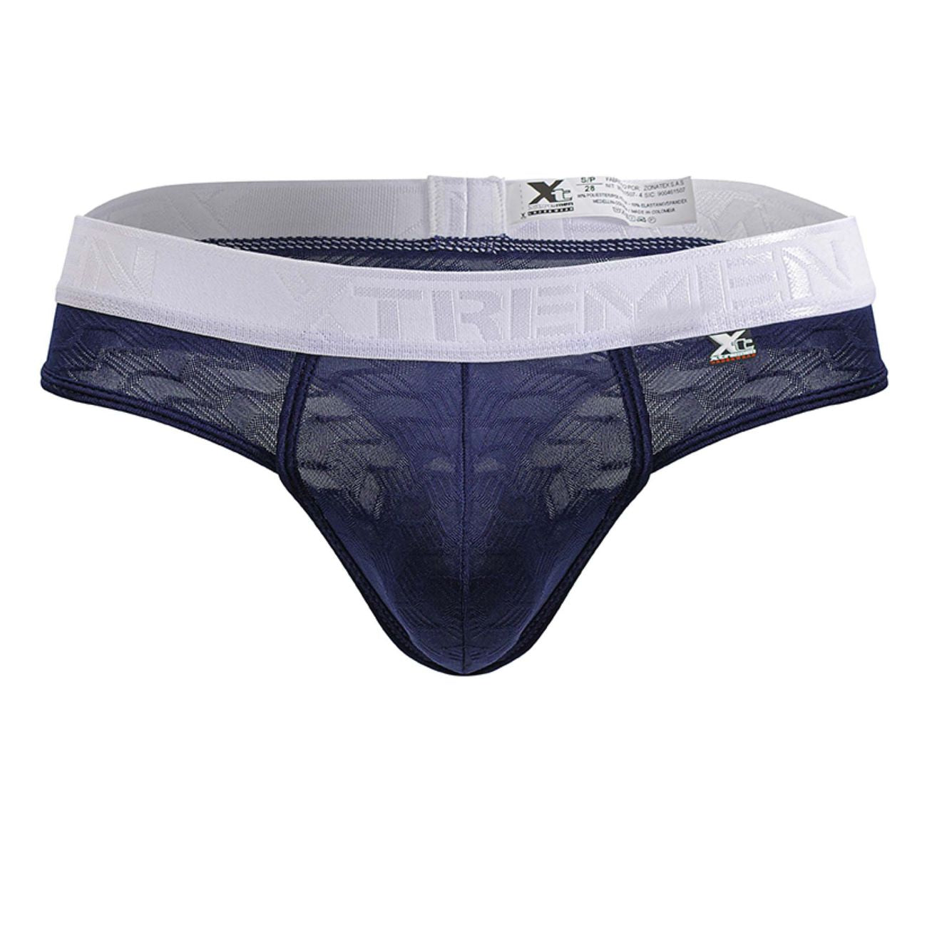 Xtremen Men's Underwear 91241 Microfiber Thongs Color Dark Blue