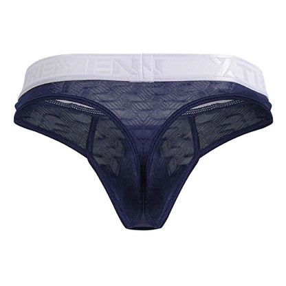 Xtremen Men's Underwear 91241 Microfiber Thongs Color Dark Blue