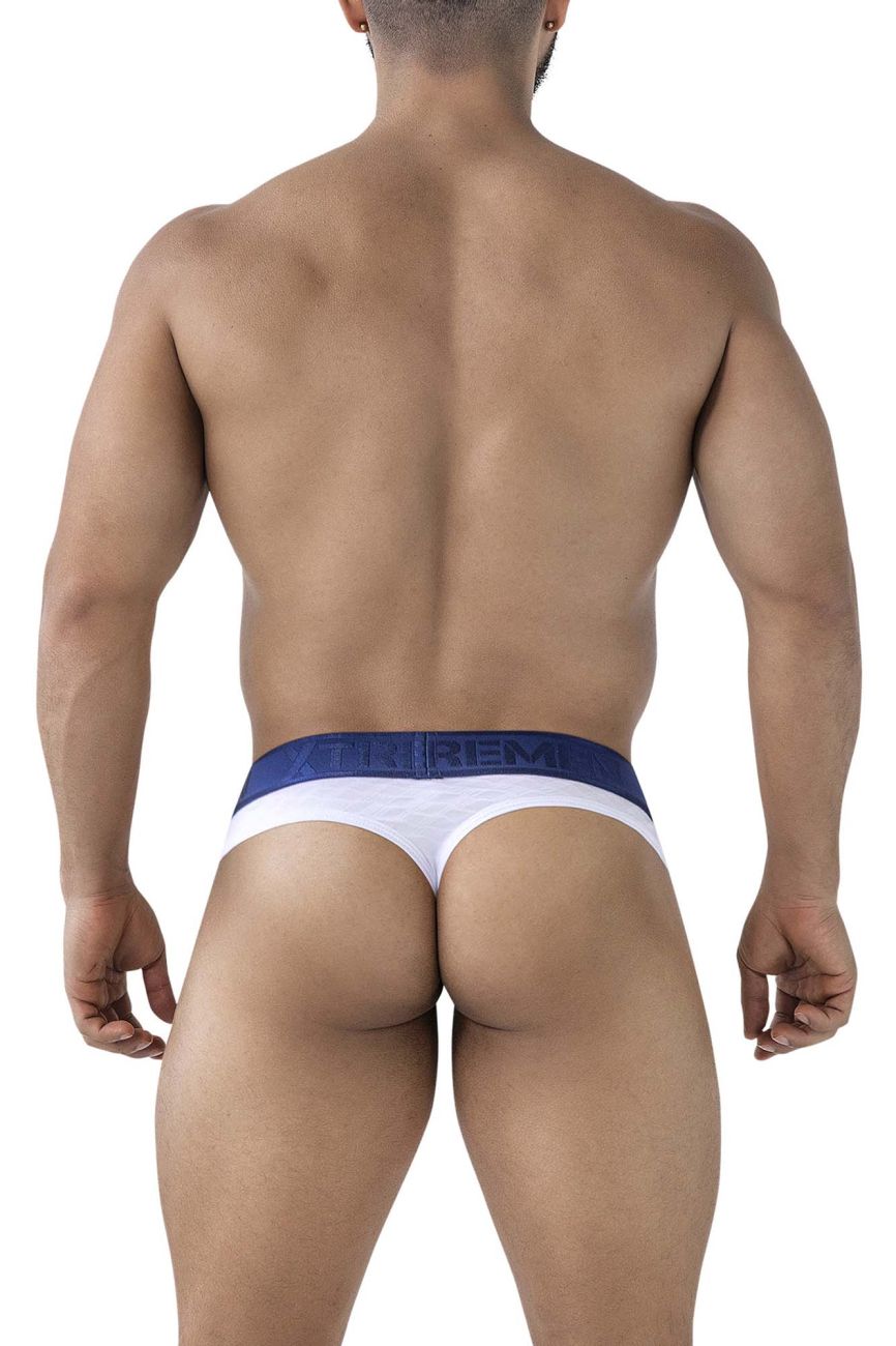 Xtremen Men's Underwear 91241 Microfiber Thongs Color White