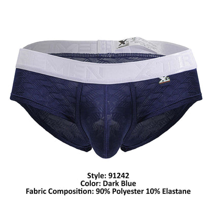 Xtremen Men's Underwear 91242 Microfiber Briefs Color Dark Blue