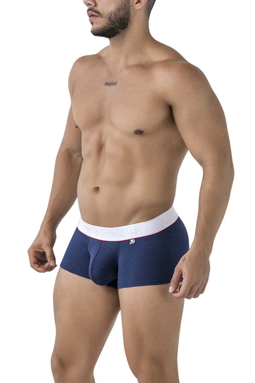 Xtremen Men's Underwear 91243 Microfiber Trunks Color Dark Blue