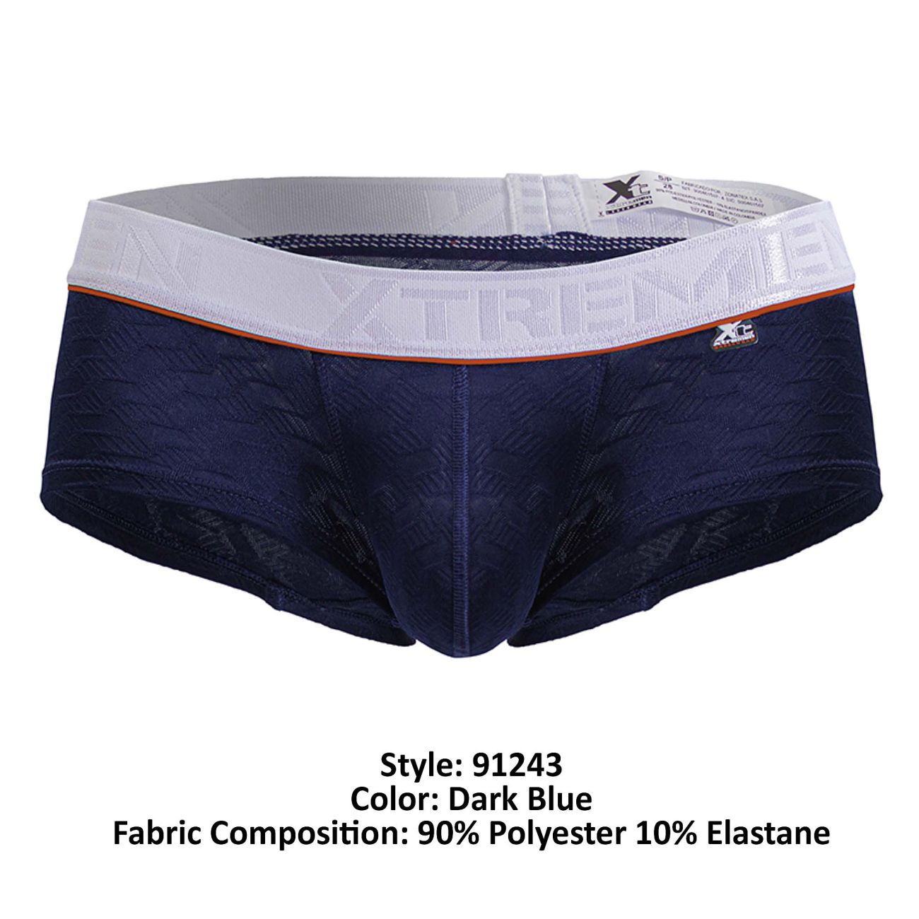 Xtremen Men's Underwear 91243 Microfiber Trunks Color Dark Blue