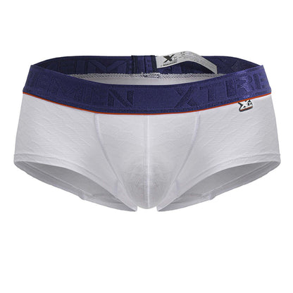 Xtremen Men's Underwear 91243 Microfiber Trunks Color White