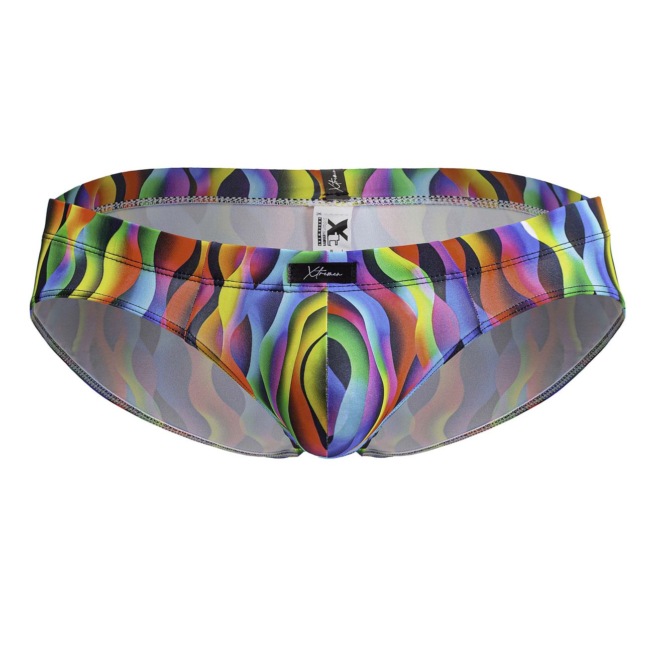 Xtremen Men's Underwear 91248 Printed Briefs Color Waves