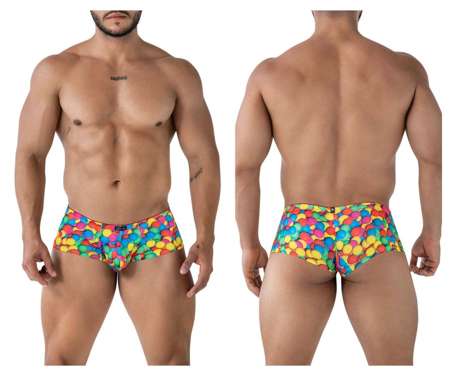 Xtremen Men's Underwear 91249 Printed Trunks Color Bubbles