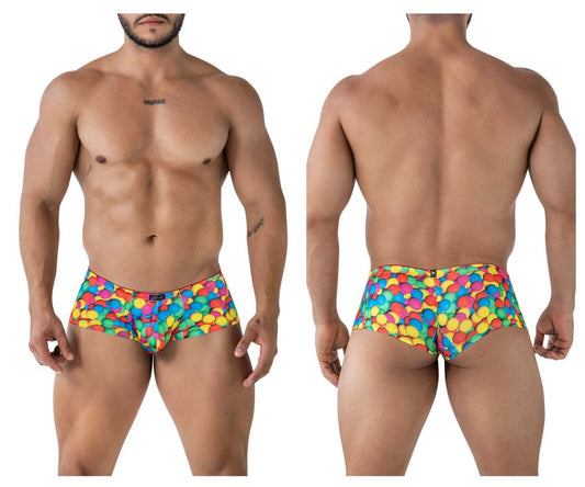 Xtremen Men's Underwear 91249 Printed Trunks Color Bubbles