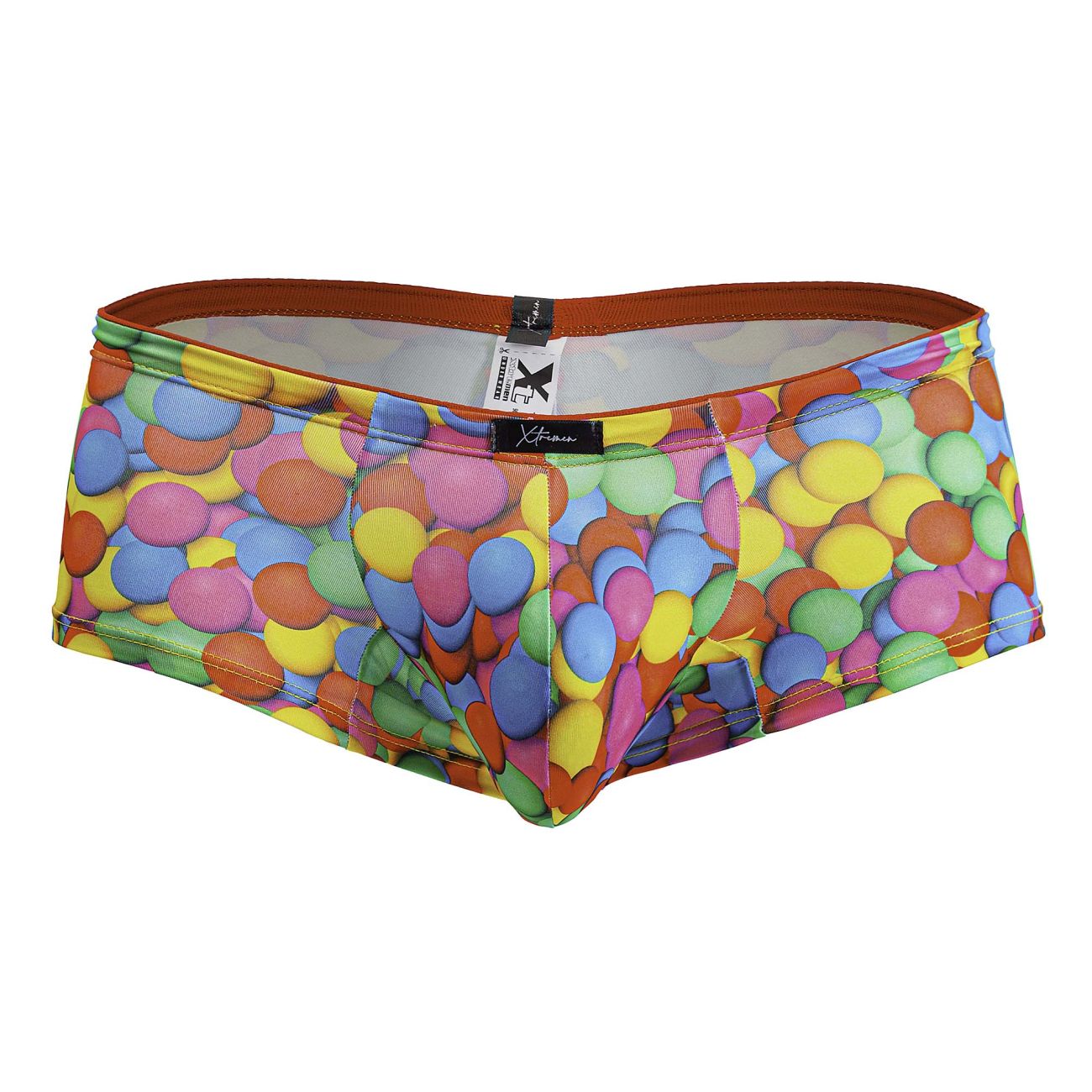Xtremen Men's Underwear 91249 Printed Trunks Color Bubbles