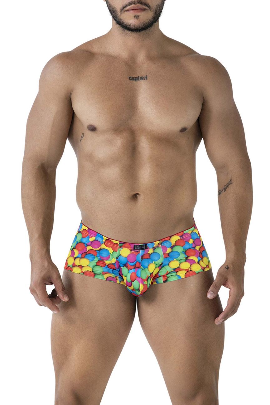 Xtremen Men's Underwear 91249 Printed Trunks Color Bubbles