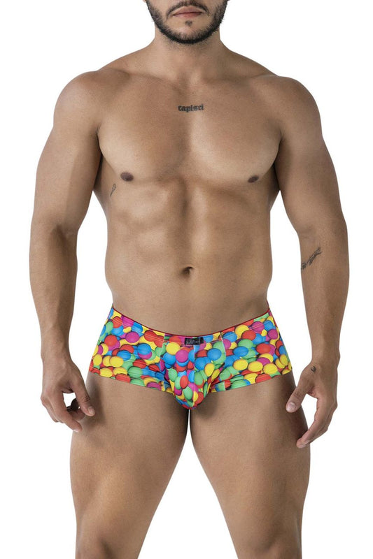 Xtremen Men's Underwear 91249 Printed Trunks Color Bubbles