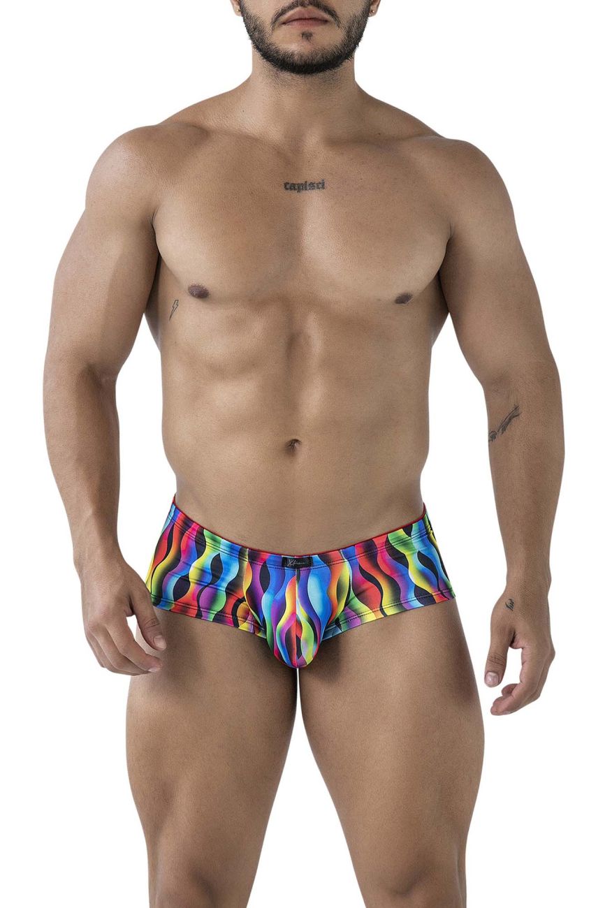 Xtremen Men's Underwear 91249 Printed Trunks Color Waves
