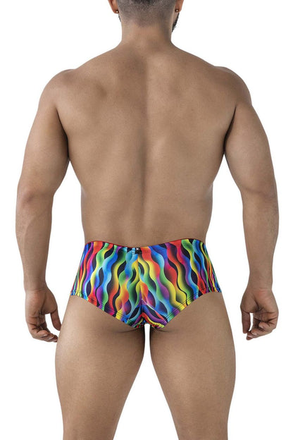 Xtremen Men's Underwear 91249 Printed Trunks Color Waves