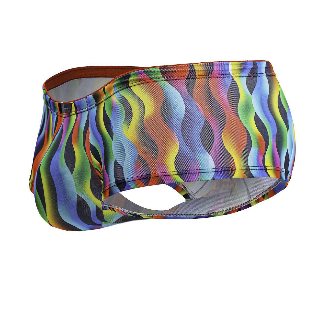 Xtremen Men's Underwear 91249 Printed Trunks Color Waves