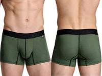 Microfiber Military Green Mesh Boxer Brief - view 1
