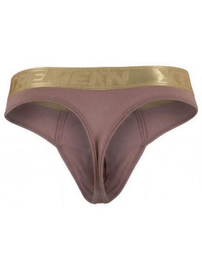 Xtremen Men's Underwear 91253 Microfiber Thongs Sleek and Supportive Color Khaki