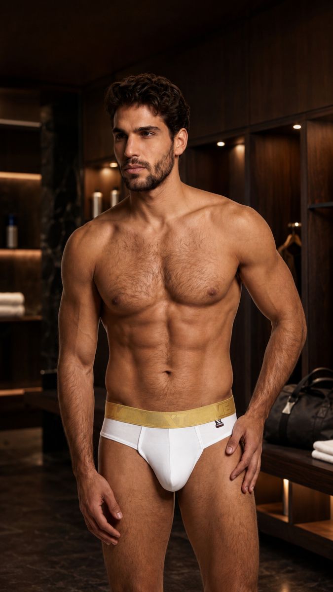 Xtremen Men's Underwear 91253 Microfiber Thongs Sleek and Supportive Color White