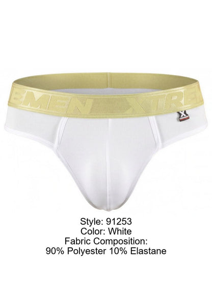 Xtremen Men's Underwear 91253 Microfiber Thongs Sleek and Supportive Color White