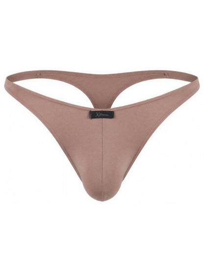 Xtremen Men's Underwear 91254 Sleek Microfiber Thongs Color Khaki