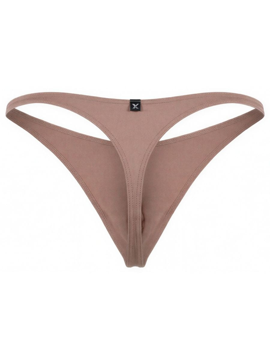 Xtremen Men's Underwear 91254 Sleek Microfiber Thongs Color Khaki