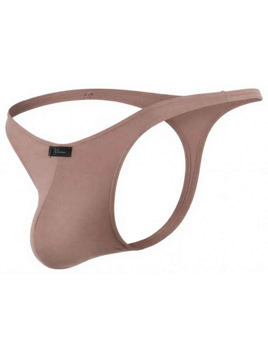 Xtremen Men's Underwear 91254 Sleek Microfiber Thongs Color Khaki