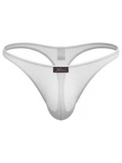 Xtremen Men's Underwear 91254 Sleek Microfiber Thongs Color White