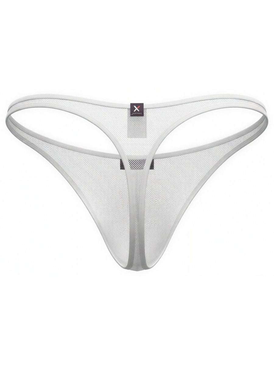 Xtremen Men's Underwear 91254 Sleek Microfiber Thongs Color White