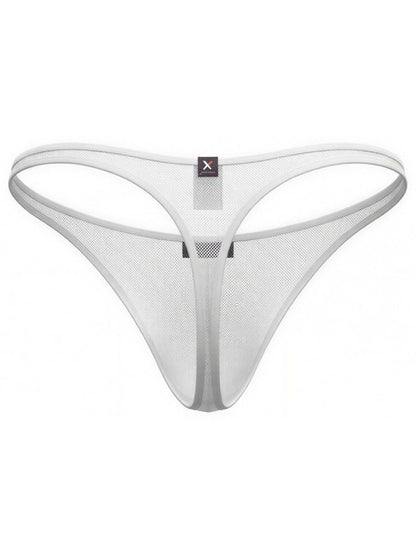 Xtremen Men's Underwear 91254 Sleek Microfiber Thongs Color White