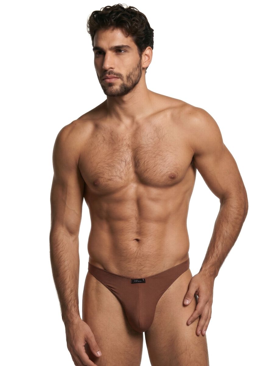 Xtremen 91255 Men's Underwear Sleek Microfiber Bikini Color Chocolate