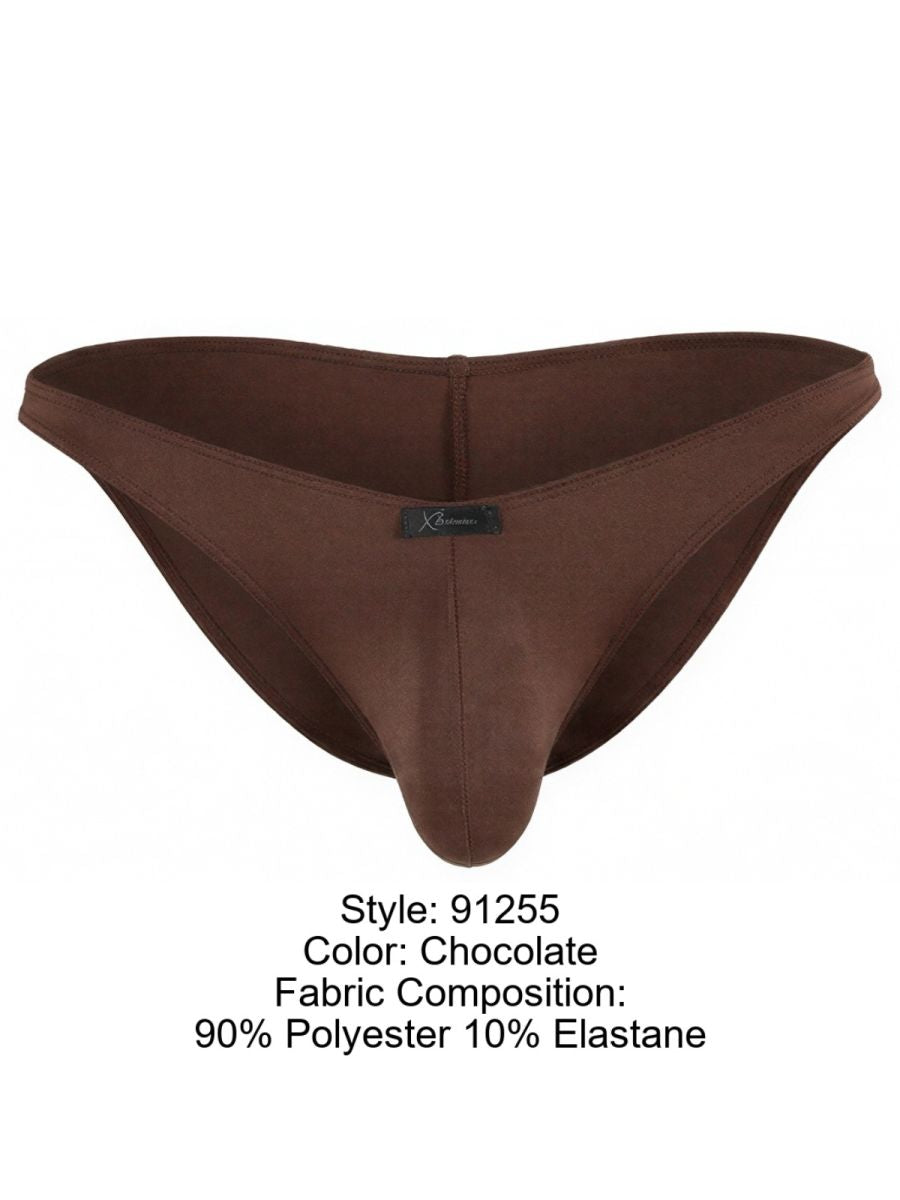 Xtremen 91255 Men's Underwear Sleek Microfiber Bikini Color Chocolate