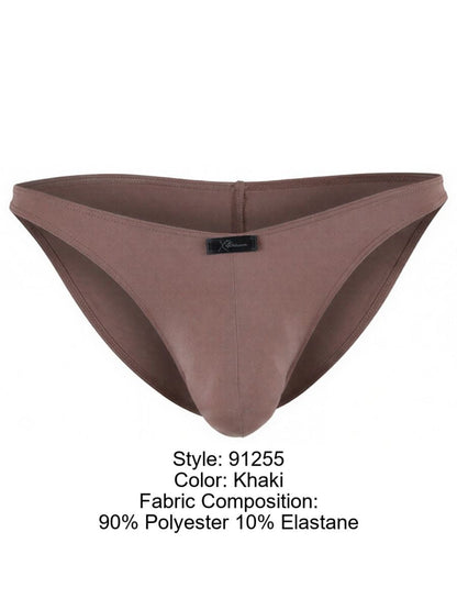 Xtremen 91255 Men's Underwear Sleek Microfiber Bikini Color Khaki
