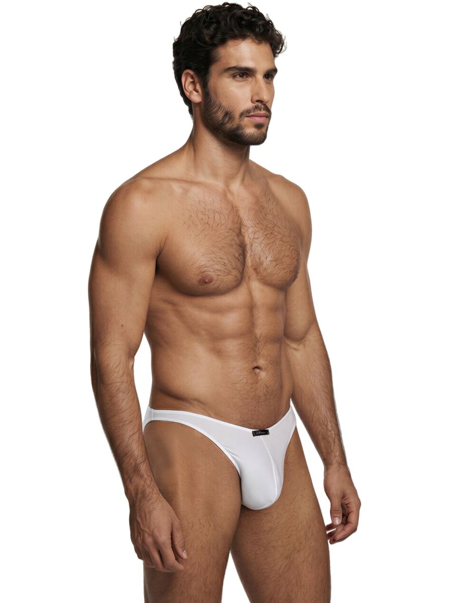 Xtremen 91255 Men's Underwear Sleek Microfiber Bikini Color White