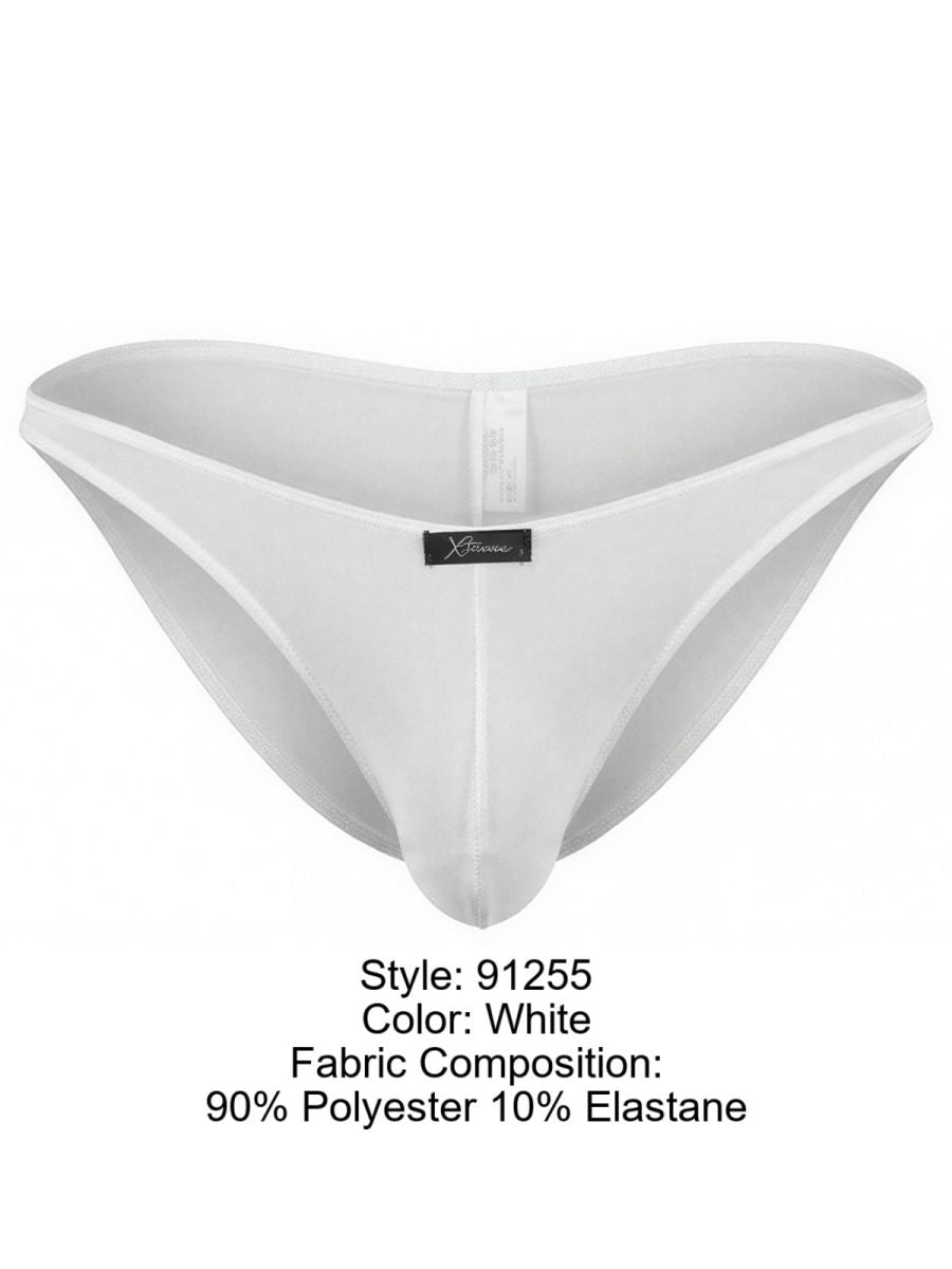 Xtremen 91255 Men's Underwear Sleek Microfiber Bikini Color White