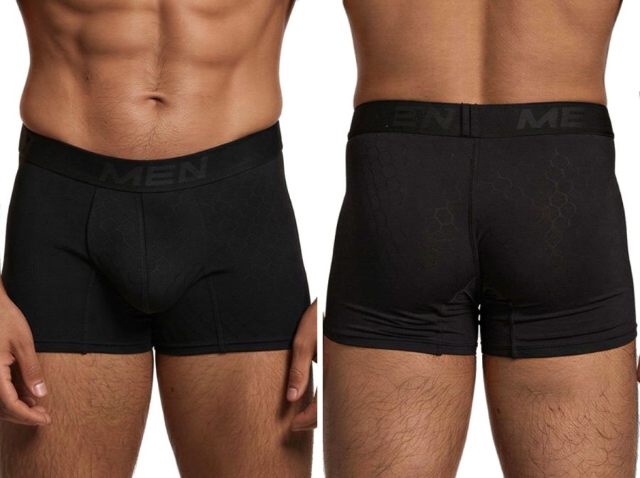 Xtremen 91256 Men's Underwear Sleek Microfiber Boxer Briefs Color Black