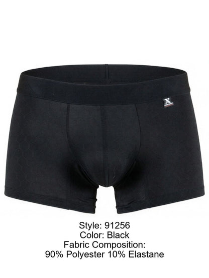 Xtremen 91256 Men's Underwear Sleek Microfiber Boxer Briefs Color Black