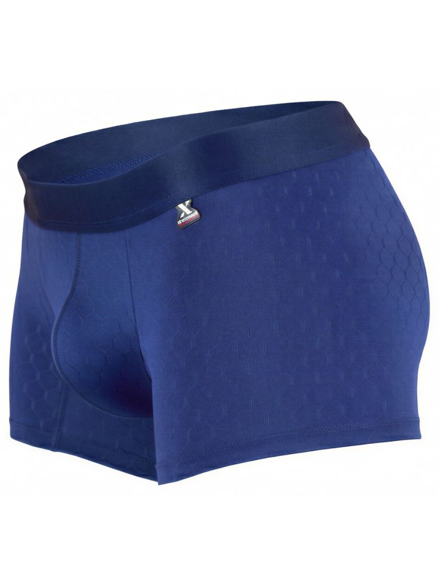 Xtremen 91256 Men's Underwear Sleek Microfiber Boxer Briefs Color Dark Blue