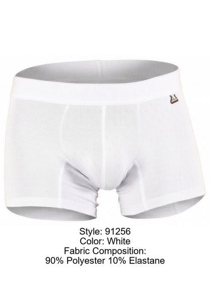 Xtremen 91256 Men's Underwear Sleek Microfiber Boxer Briefs Color White