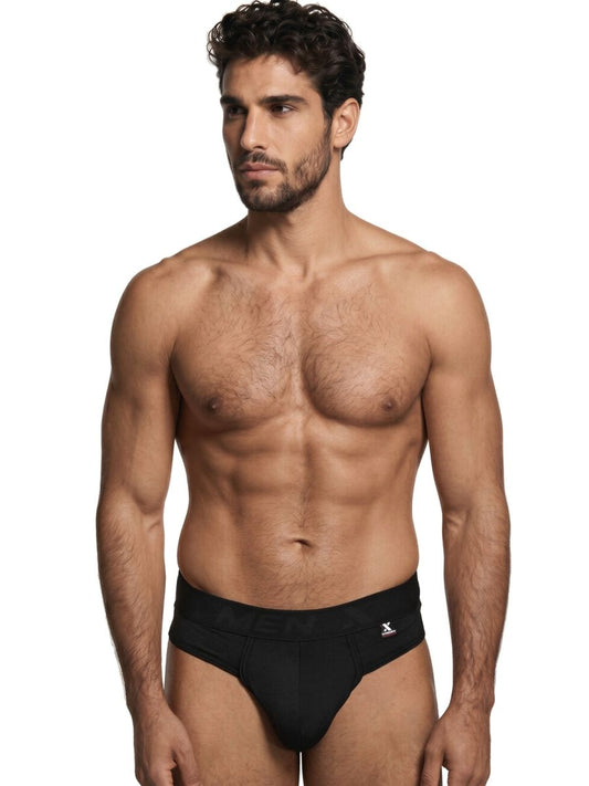 Xtremen Men's Underwear 91257 Sleek Microfiber Comfort Thongs Color Black