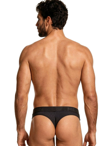 Xtremen Men's Underwear 91257 Sleek Microfiber Comfort Thongs Color Black